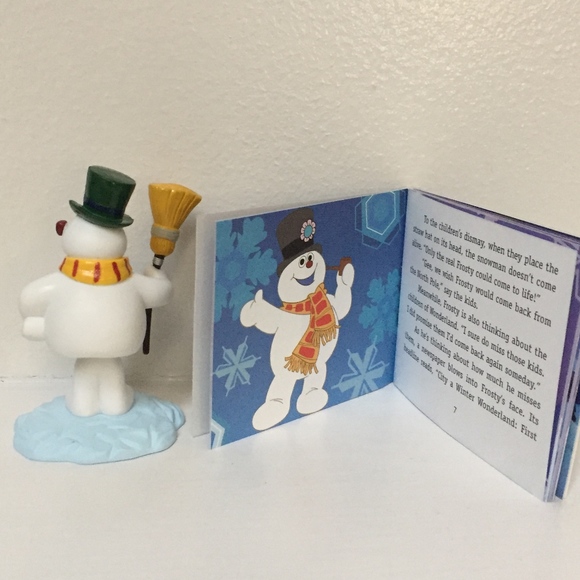 Snowman Mini Bobblehead Frosty Snowman w/ book NIB - Picture 4 of 5
